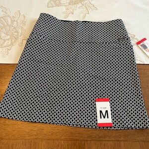 NWT Black and White skort